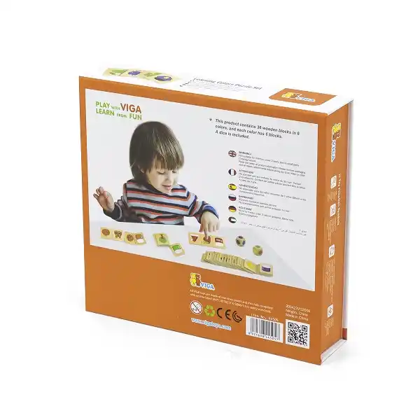 Деревянный пазл-игра "Изучаем цвета"