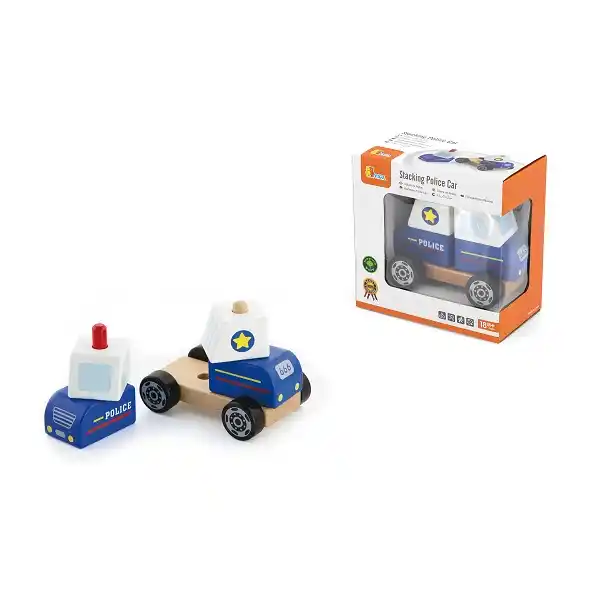 Деревянная пирамидка “Полицейская машинка”