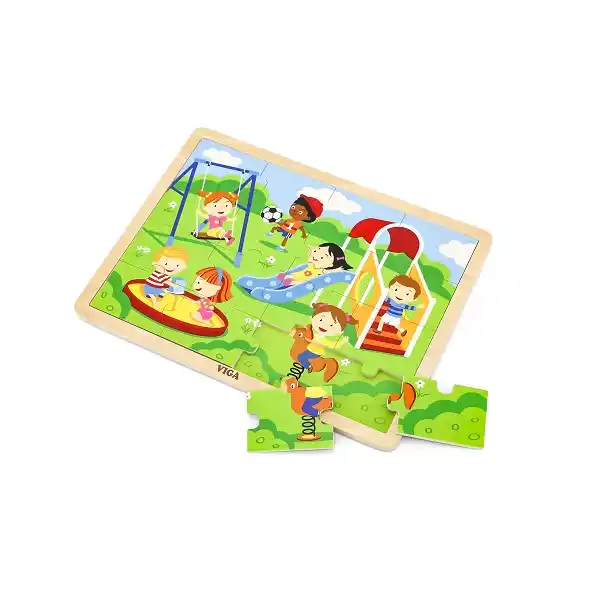 Деревянный пазл “Парк развлечений” 16 эл.