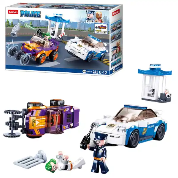 Конструктор “Обыск на шоссе” с инерцией, 264 элем.