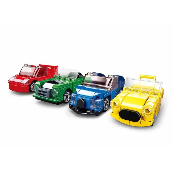 Set de construcție ”Construiește un automobil”, 4 modele, de la 44 pînă la 45 elem.