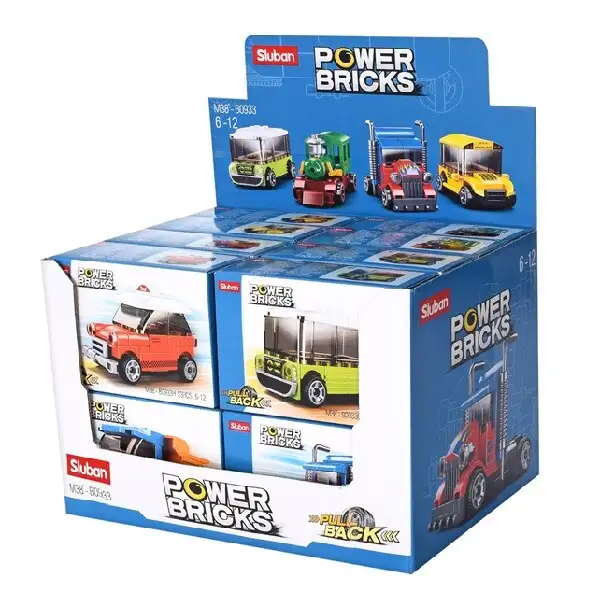 Set de construcție ”Transport urban”, cu inerție 8 modele, de la 41 pînă la 57 elem.
