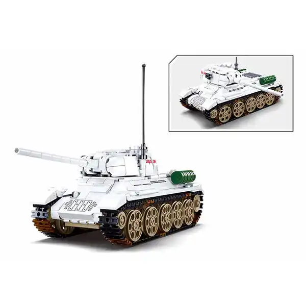 Конструктор “Танк T-34/85 из Битвы за Будапешт”, 518 элем.