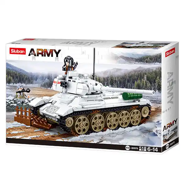 Конструктор “Танк T-34/85 из Битвы за Будапешт”, 518 элем.