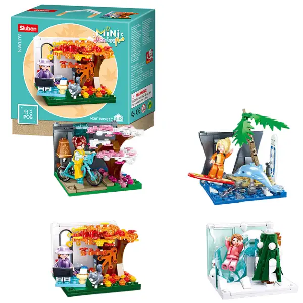 Set de construcție ”Anotimpurile anului”, 4 modele, de la 101 pînă la 119 elem.