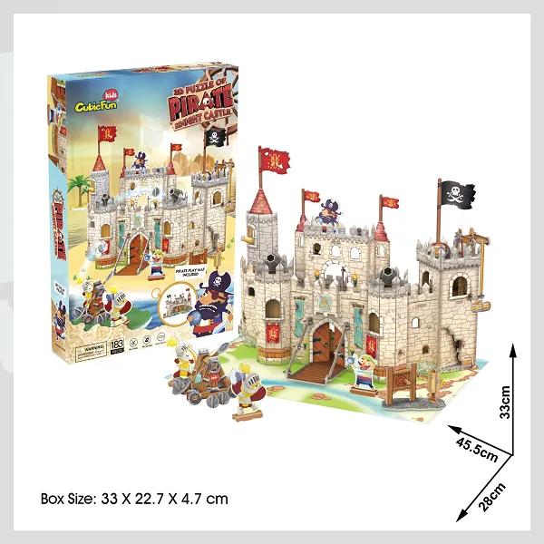 3D puzzle “Castelul Piraților”, 183 elemente