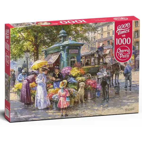 Puzzle 1000 elemente Piața de flori