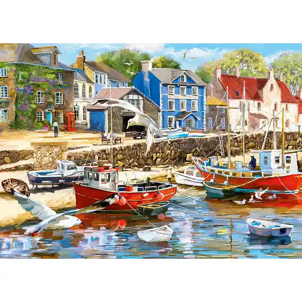 Puzzle 1000 elemente Orașul de pe coastă