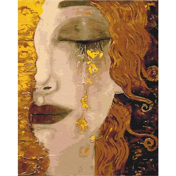 Pictură pe numere 40х50 cm (în cutie) – Lacrimi de aur. Anne-Marie Silberman