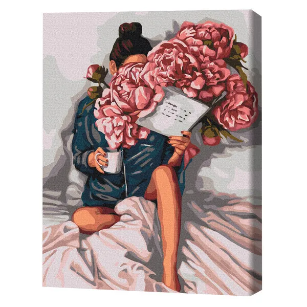 Pictură pe numere 40*50 cm (în cutie) – Istoria bujorilor