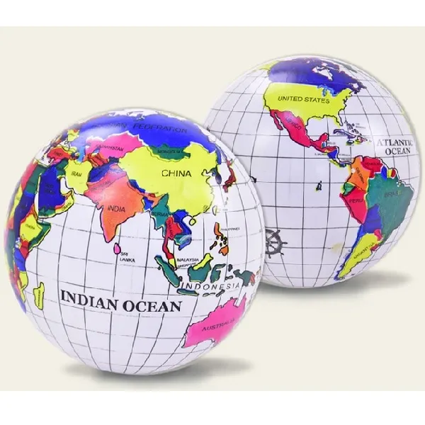Minge din cauciuc Glob Pământesc (22 cm)