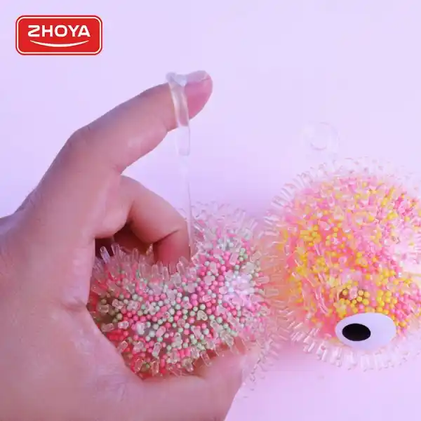 Игрушка-антистресс, светящийся мячик с шипами (8 см)