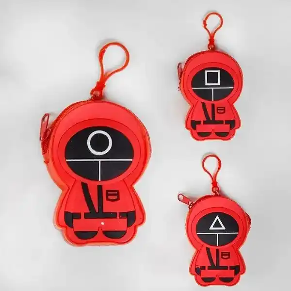 Силиконовый кошелек/брелок ”Squid Game” (8*11см)