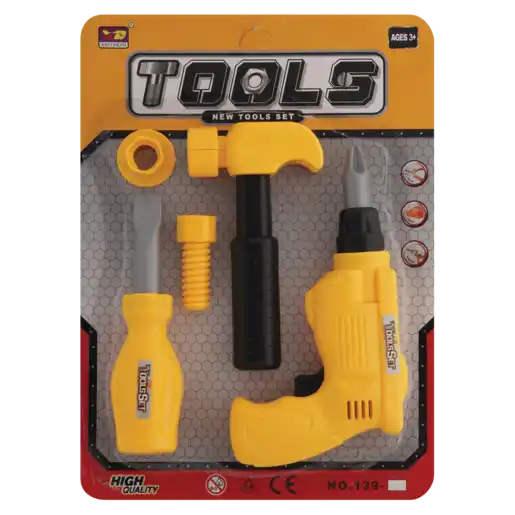 Set de unelte pentru copii (5 elemente) în asortiment