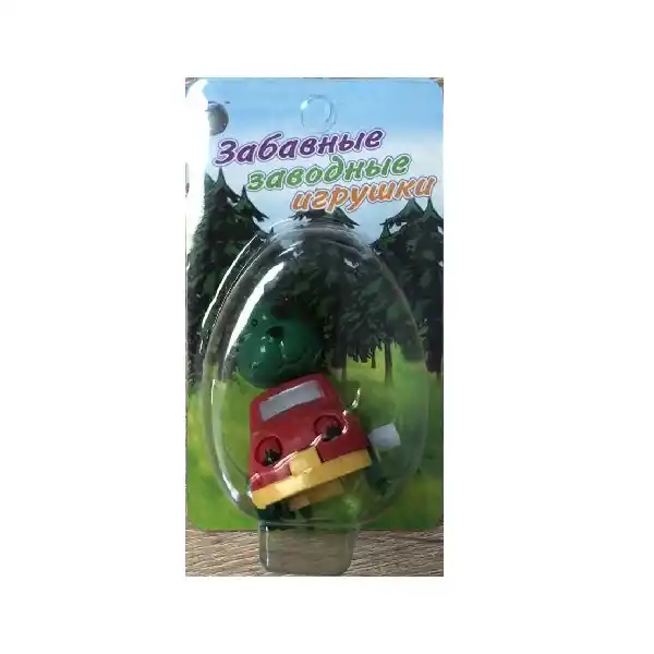 Jucărie cu sistem mecanic (hipopotam, mașinuță, ursuleț, locomotivă)