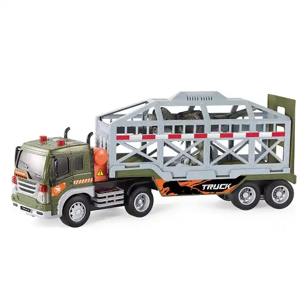 1:16 Инерционный Трейлеровоз с динозавром (свет / звук)