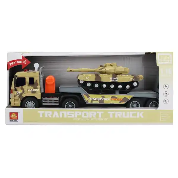 1:16 Инерционный Автовоз и танк (свет / звук)