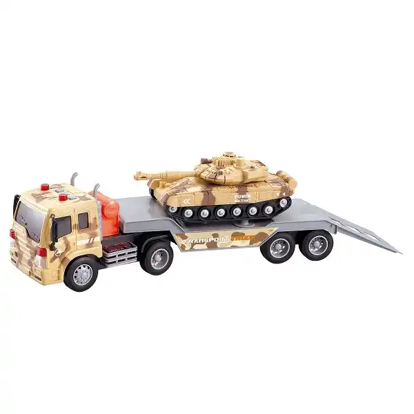 1:16 Инерционный Автовоз и танк (свет / звук)