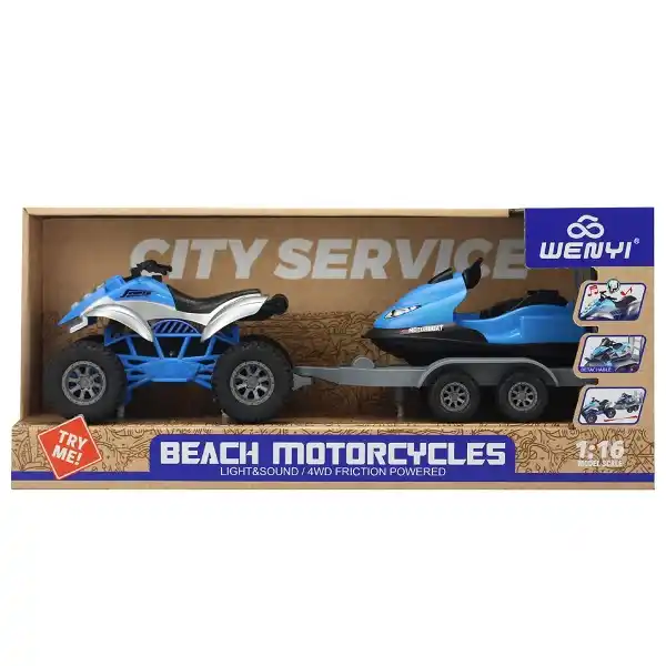 1:16 Инерционный пляжный транспорт (свет / звук)