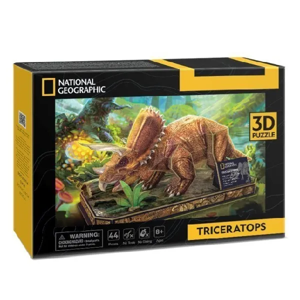 3D puzzle “Triceratops”, 44 elemente