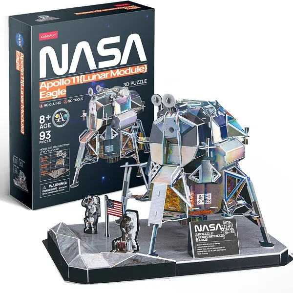 3D puzzle Modulul lunar „Eagle” al navei spațiale Apollo-11, 93 elemente