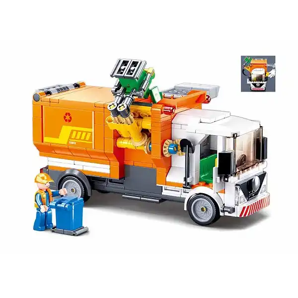 Set de construcție ”Mașină de gunoi”, 326 elem.