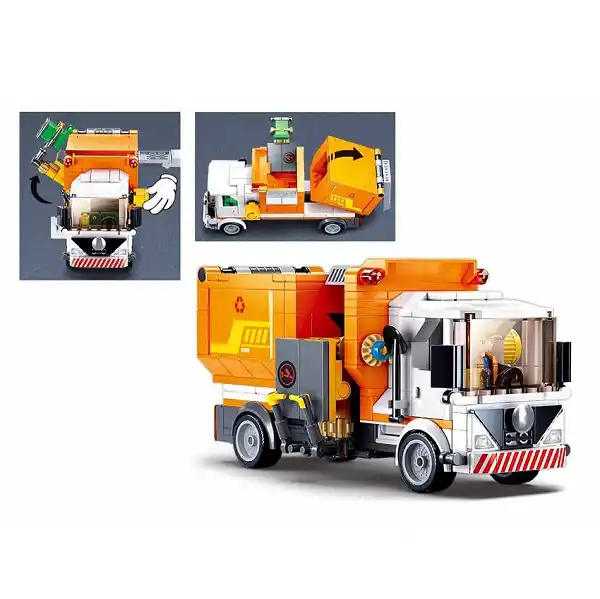 Set de construcție ”Mașină de gunoi”, 326 elem.