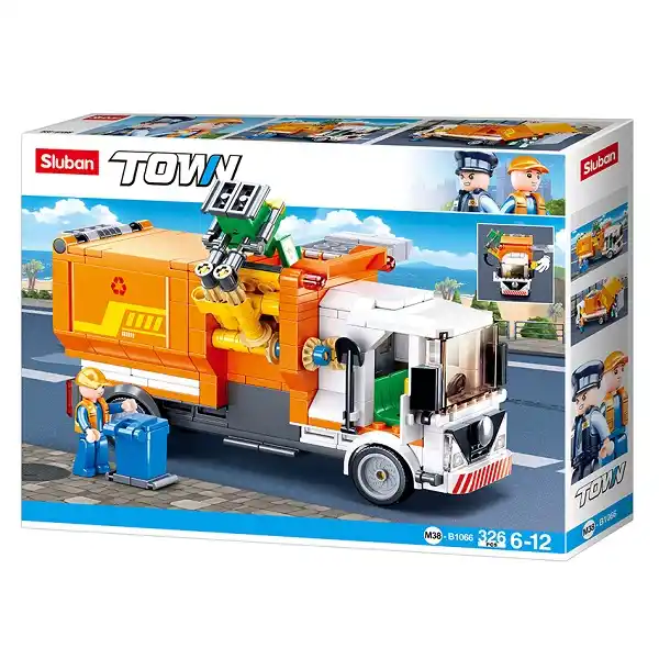 Set de construcție ”Mașină de gunoi”, 326 elem.