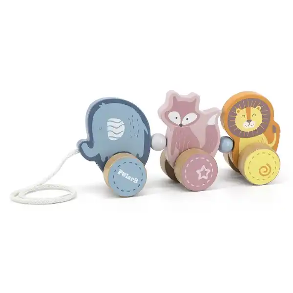 Каталка на веревке “Зверята”..