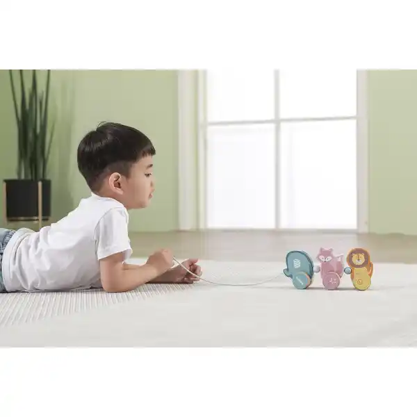 Каталка на веревке “Зверята”