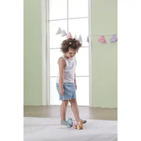 Каталка на веревке “Зверята”