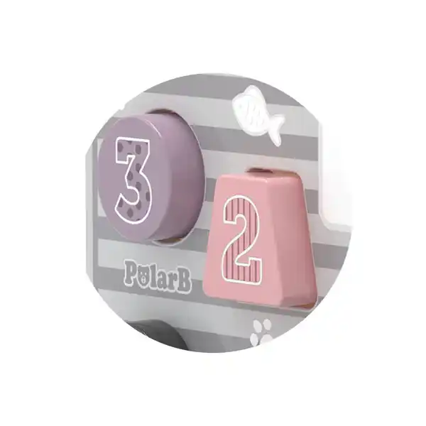 Каталка-сортер на веревке "Грузовик с цифрами и формами"