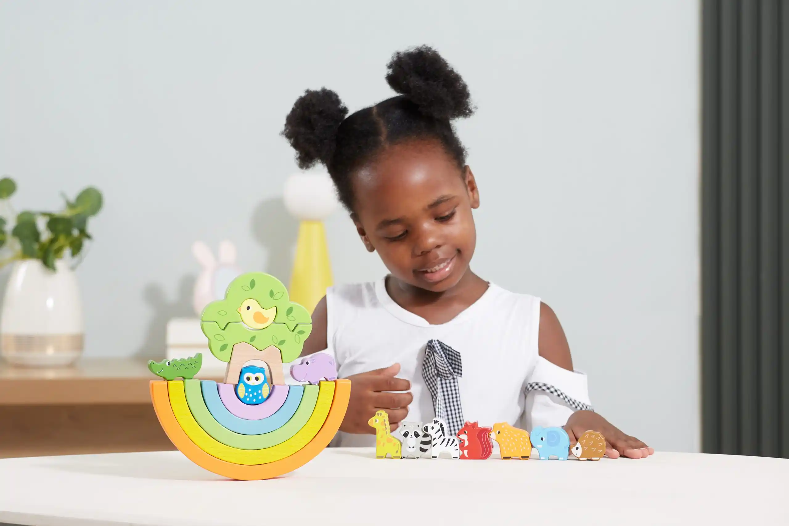 Деревянная игра-баланс "Радуга"