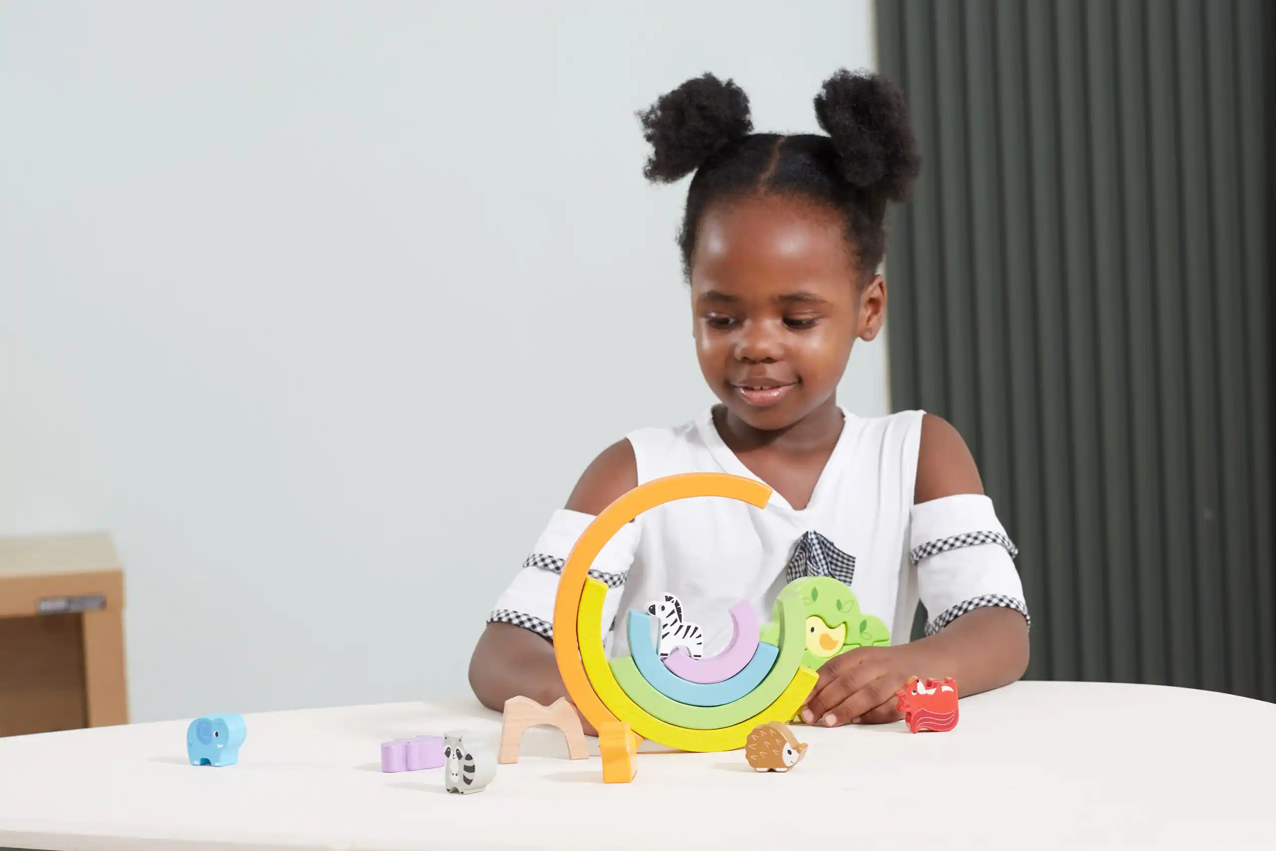 Деревянная игра-баланс "Радуга"