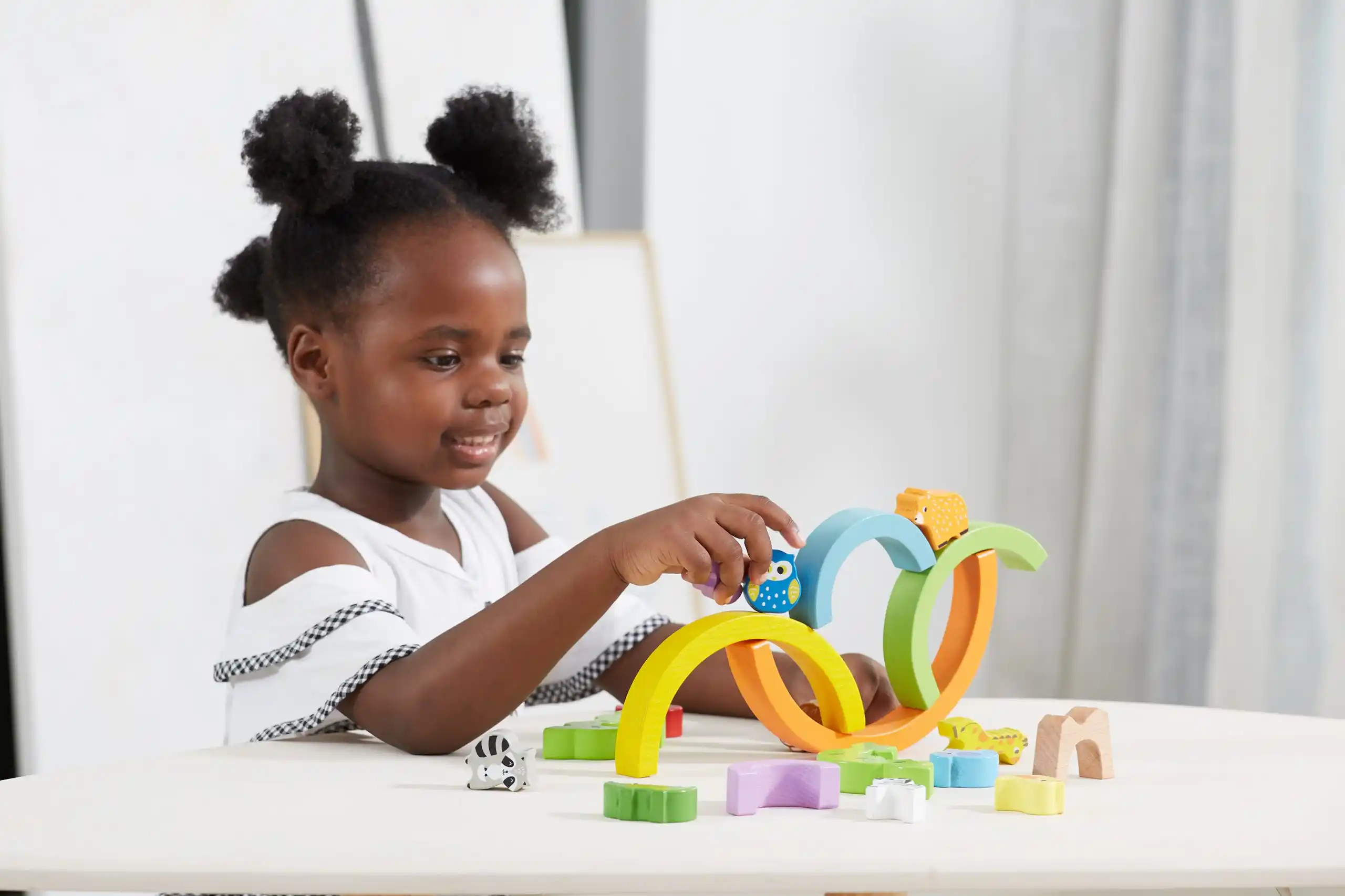 Деревянная игра-баланс "Радуга"