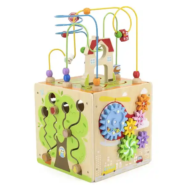 Деревянный бизикуб Viga Toys 5 в 1