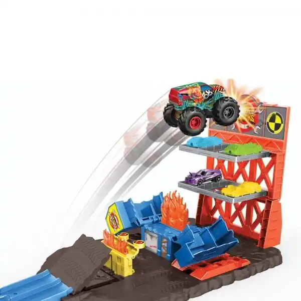 Hot Wheels Игровой набор “Приключения на станции” серии “Monster Trucks”