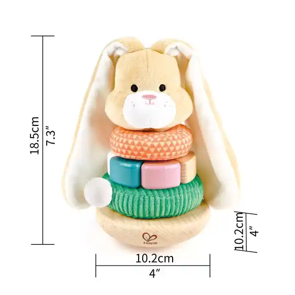 Пирамидка «Зайчик неваляшка»