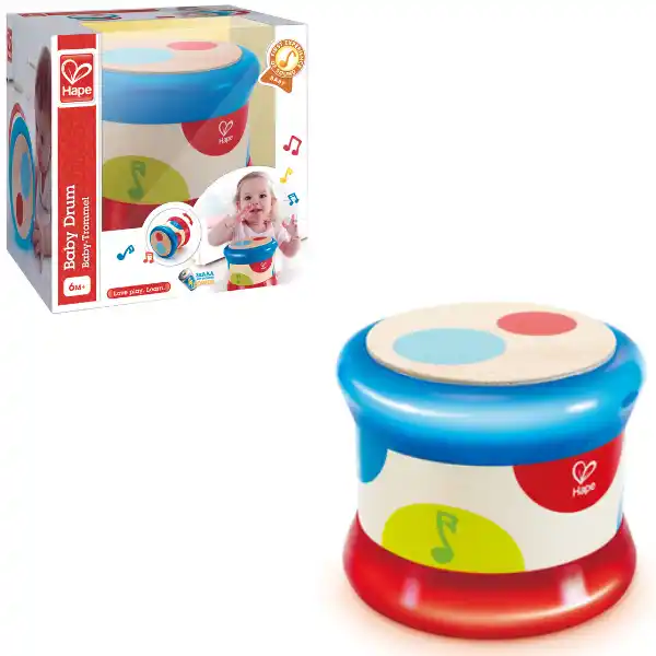 Детский барабан Hape деревянный..