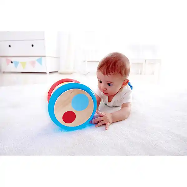 Детский барабан Hape деревянный