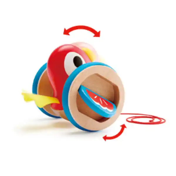 Детская каталочка на веревочке “Птичка”