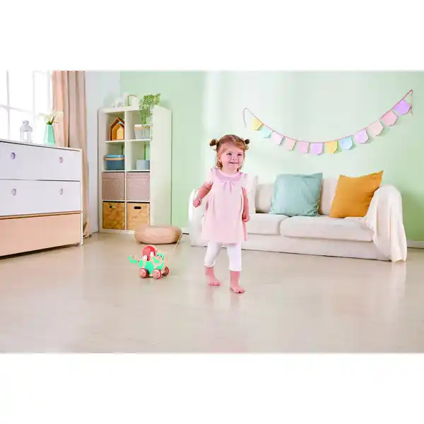 Детская каталочка на веревочке “Игривый Котенок”