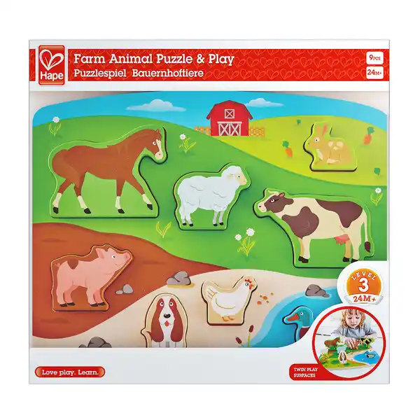 Puzzle tactil Animale de la ferma