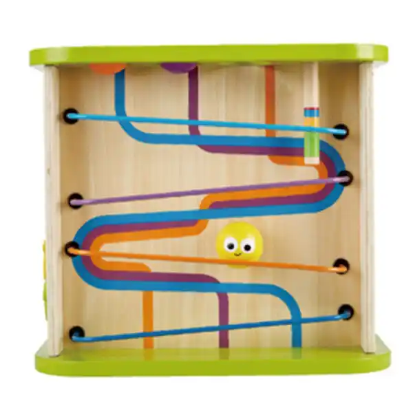 Деревянный бизикуб с подсветкой «Зверюшки»