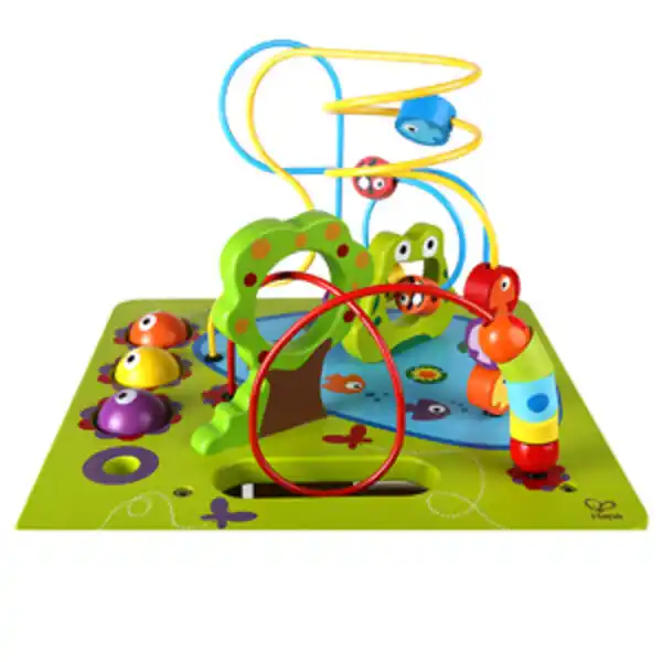 Деревянный бизикуб с подсветкой «Зверюшки»