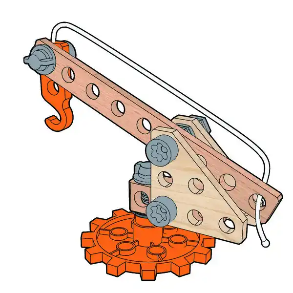 Детский конструктор “Юный изобретатель”, 57 элементов