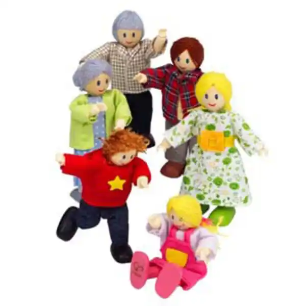 Детский набор мини — кукол  «Happy Family Caucasian»