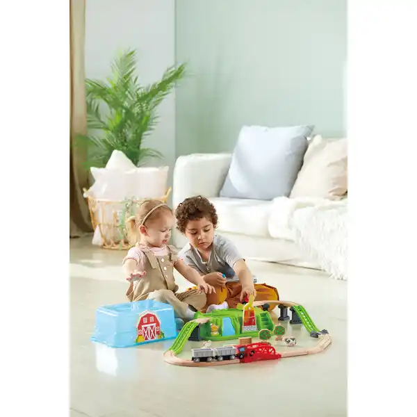 Set trenulet, cu cutie de depozitare