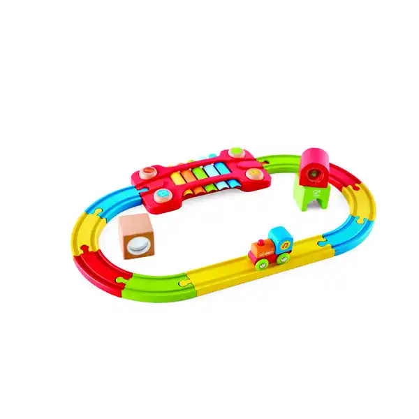 Детский набор "Сенсорная музыкальная железная дорога"