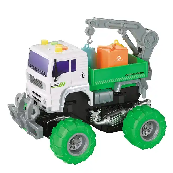 1:20 Инерционный Мусоровоз — Внедорожник (свет / звук)